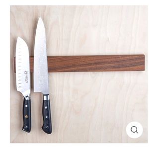 Kurouto Magnetic Walnut Knife Block NWT